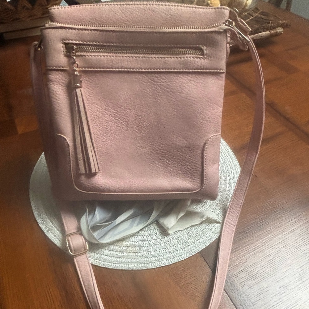 Elegant Pink Crossbody Bag